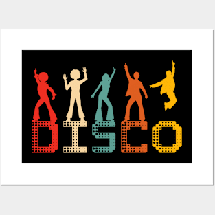 Disco Retro Dancing Posters and Art